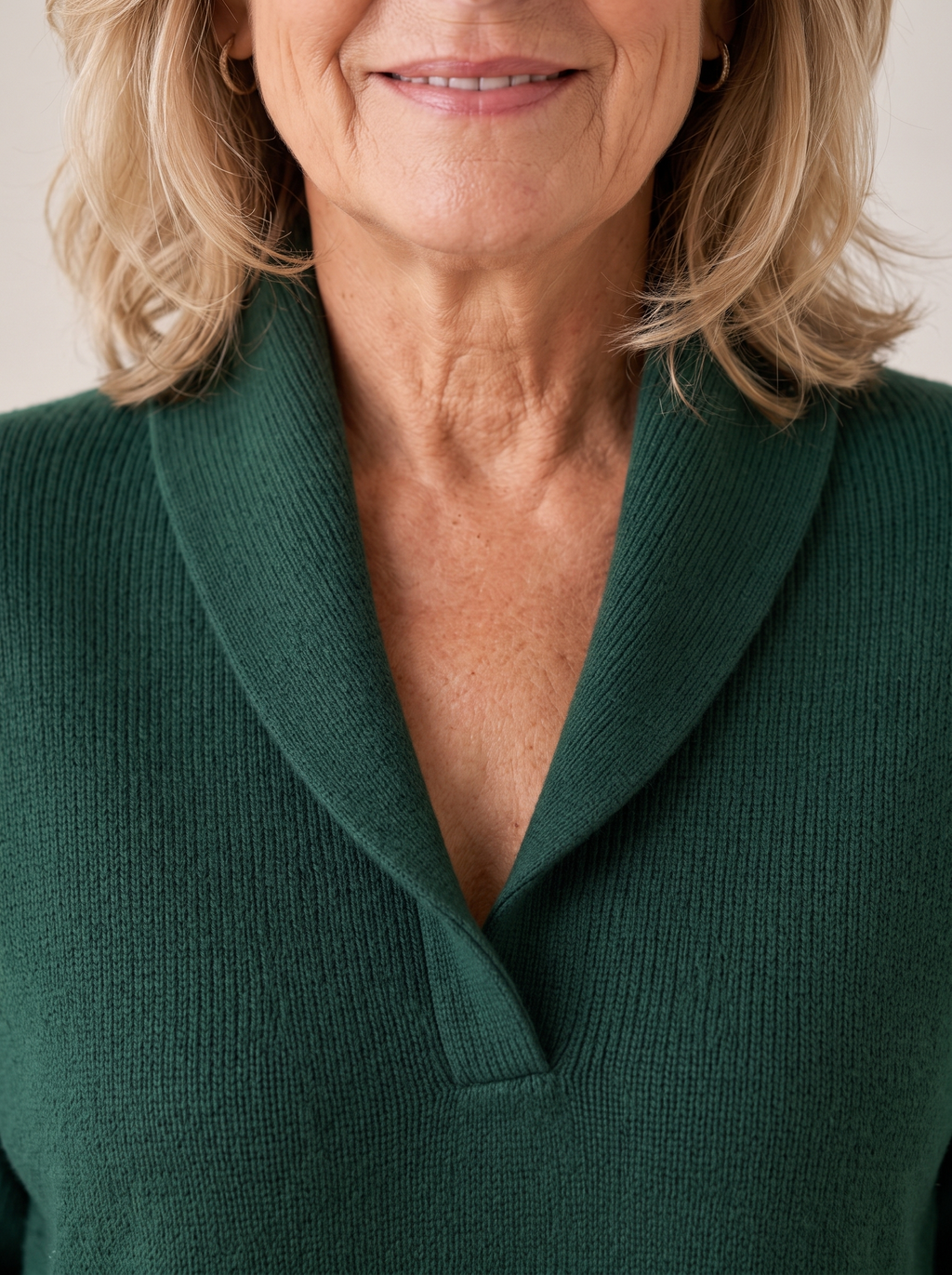 Annelies | Dames Klassieke Sjaalkraag Lange Mouw Losvallende Trui