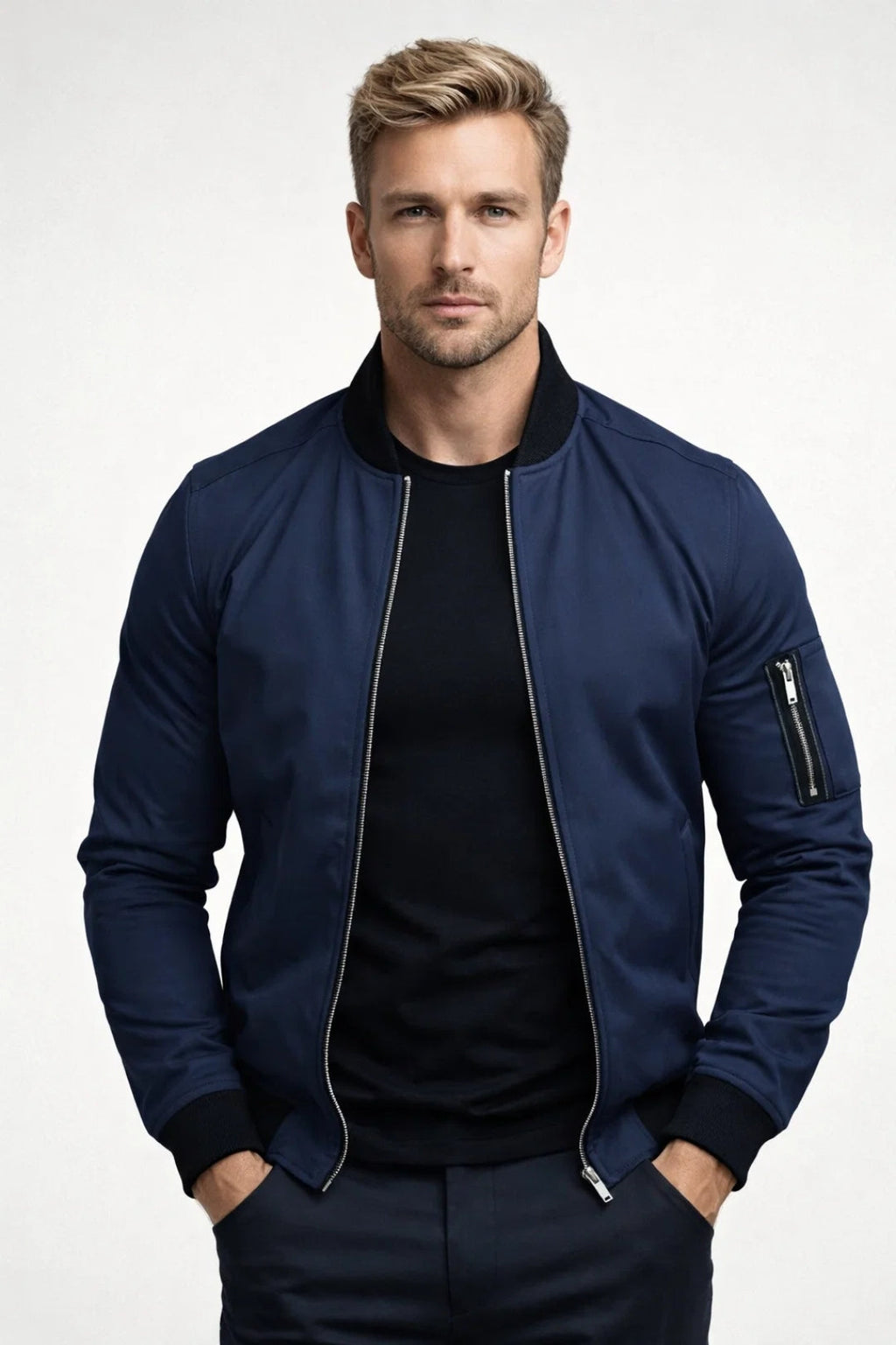 Daan | Heren Casual Mouwzak Kort Bomberjack