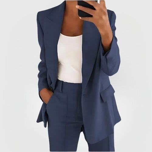 Daphne | Dames Elegant Open Voorkant Blazer Pantalon Set