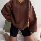Fenna | Dames Oversized Ronde Hals Ballonmouwen Sweater