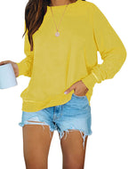 Jasmijn | Dames Casual Ronde Hals Verlaagde Schouders Oversized Sweatshirt