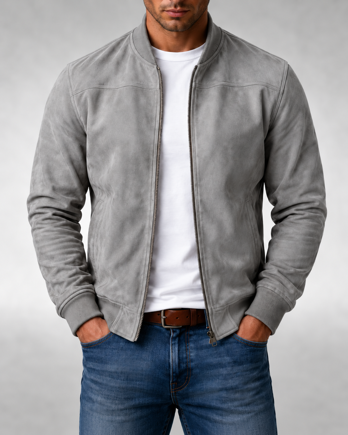 Joost | Heren Casual Opstaande Kraag Ritssluiting Kort Jack
