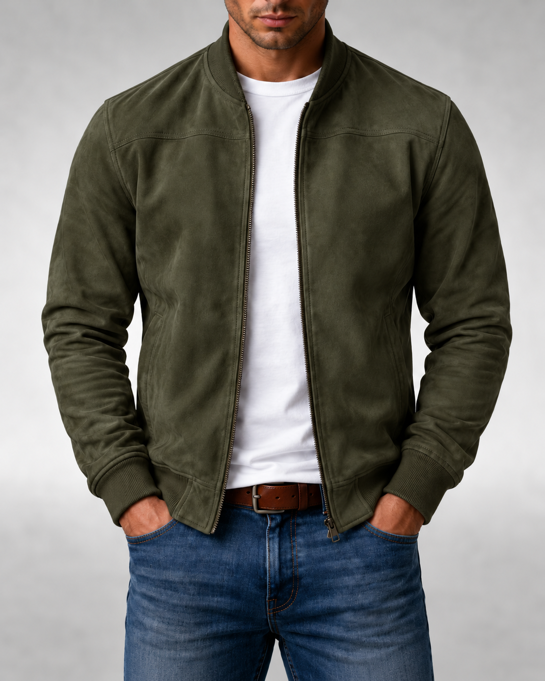 Joost | Heren Casual Opstaande Kraag Ritssluiting Kort Jack