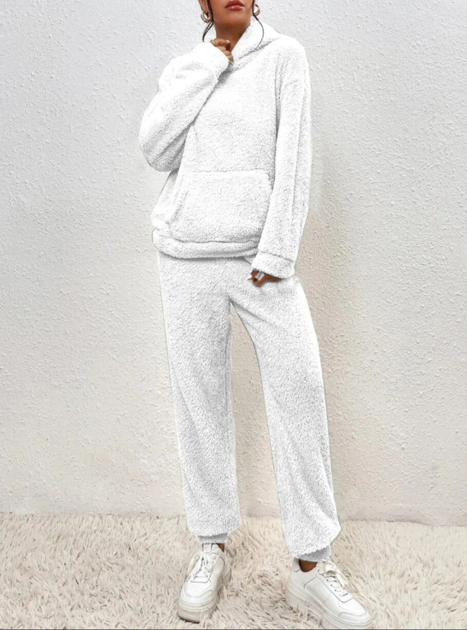 Noor | Dames Oversized Capuchon Kangoeroezak Lange Mouw Huispak