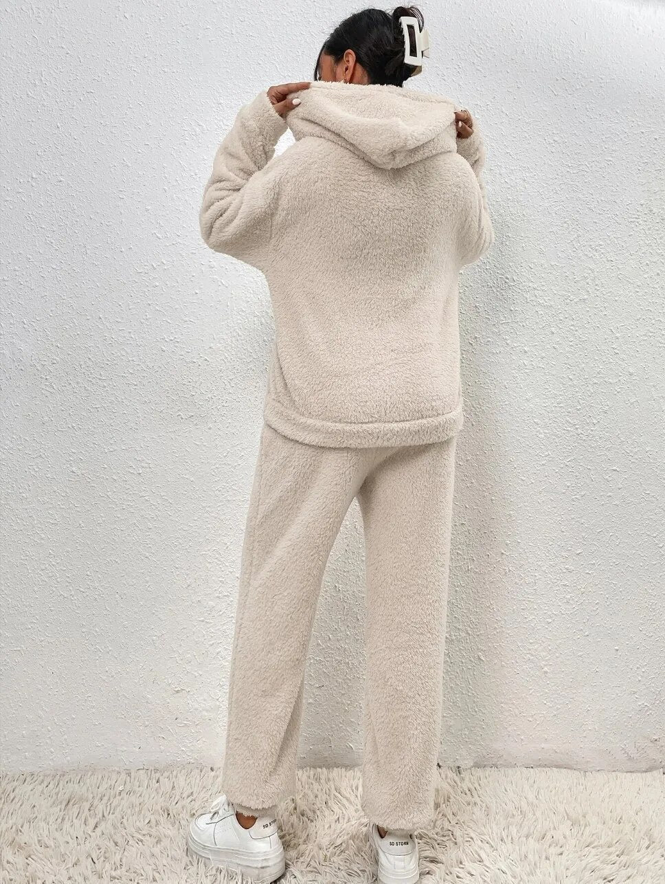 Noor | Dames Oversized Capuchon Kangoeroezak Lange Mouw Huispak