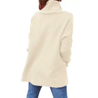 Noor | Dames Oversized Zijsplit Raglan Lange Mouw Coltrui