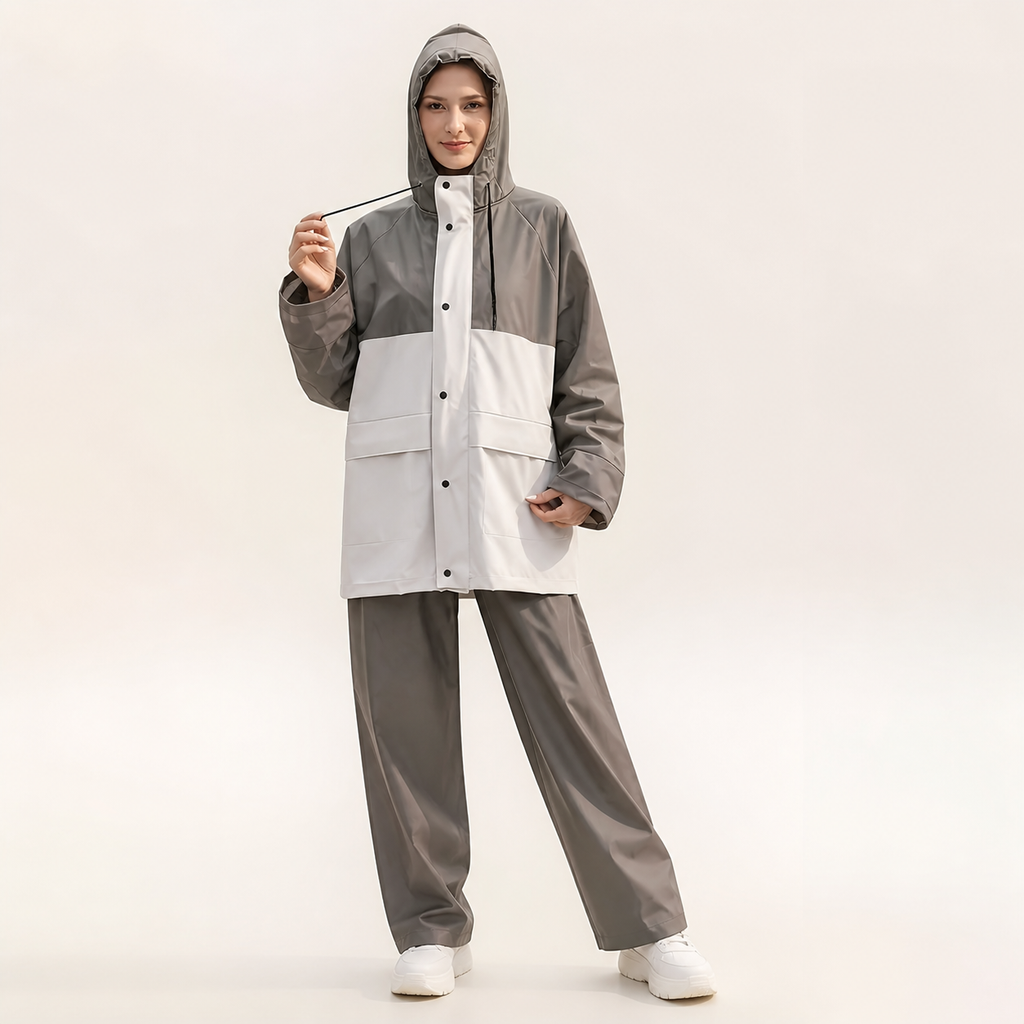 Saar | Dames Capuchon Oversized Extra Lang Regenpak