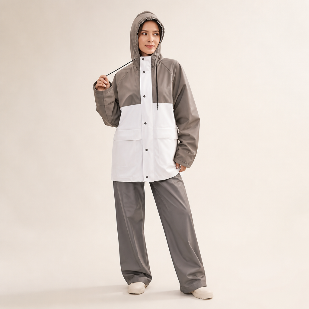 Saar | Dames Capuchon Oversized Extra Lang Regenpak