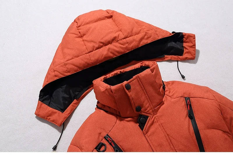 Sander | Heren Outdoor Opstaande Kraag Capuchon Ritszakken Regular-fit Pufferjas