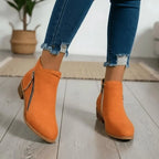 Sanne | Dames Casual Blokhak Zijrits Enkellaarzen