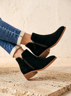 Sanne | Dames Casual Blokhak Zijrits Enkellaarzen
