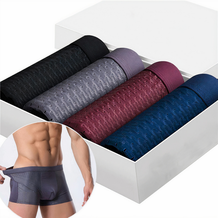 Thijs | Heren 10-Pack Ademende Geperforeerde Stretch Korte Boxershorts